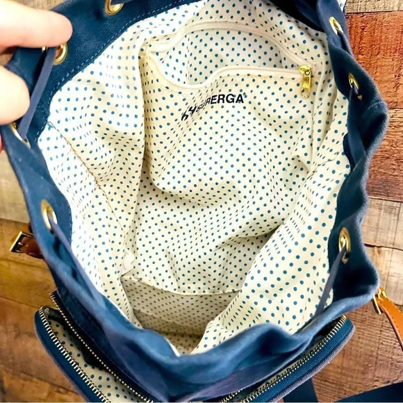 Unisex Superga Navy Canvas Backpack main image 2